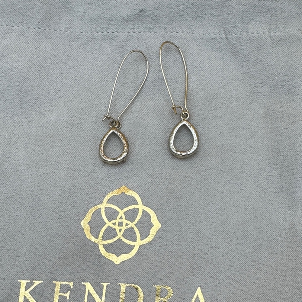 Gold Dee Earring Frames Excellent Condition - image 2